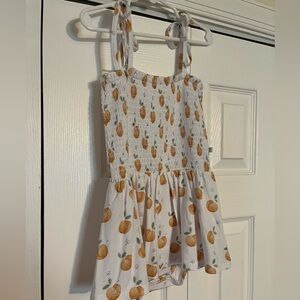 Toddler peach dress